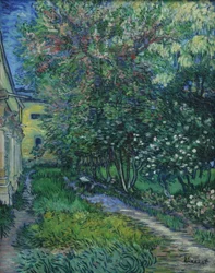 Der Garten der Anstalt in Saint-Rémy